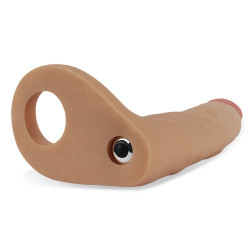 LoveToy Gode vibrant Double Pénétration 16 x 3 cm